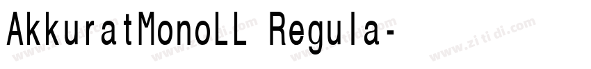 AkkuratMonoLL Regula字体转换